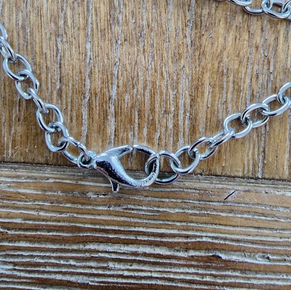 Vintage 3D Heart Filigree Pendant Necklace β Silver Tone π - Picture 8 of 8